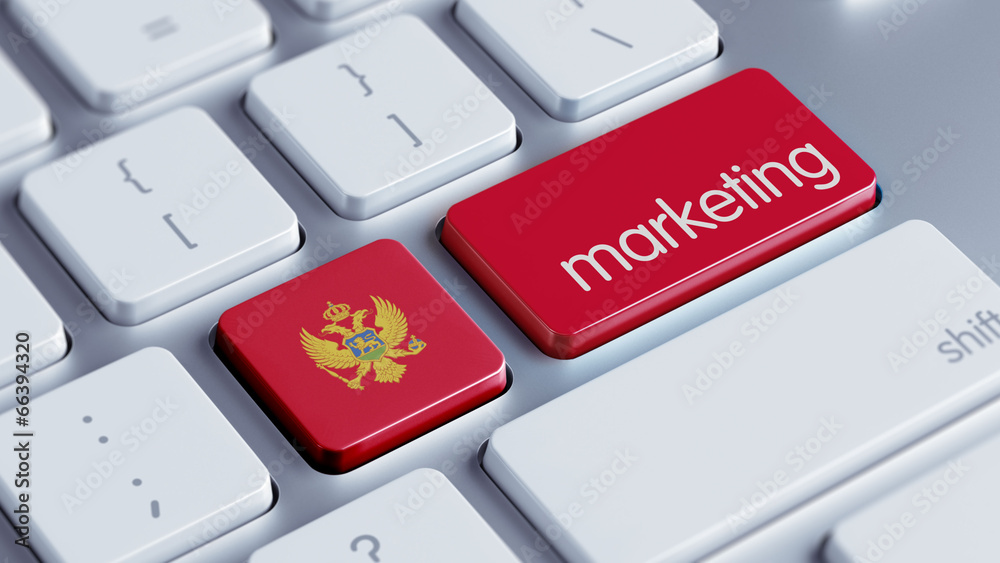 Fototapeta premium Montenegro. Marketing Concept