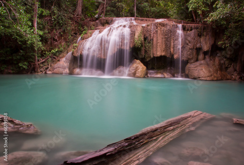 Erawan waterfall asia thailand