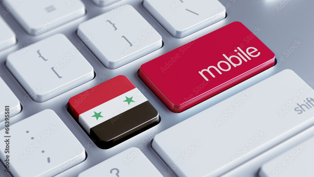 Fototapeta premium Syria Mobile Concept