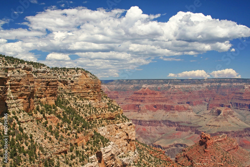 Grand Canyon against blue sky