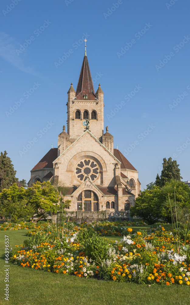 Basel, Altstadt, Pauluskirche, Kirche, Sommer, Schweiz