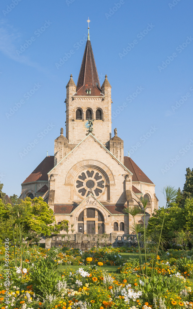 Basel, Altstadt, Kirche, Pauluskirche, Sommer, Schweiz