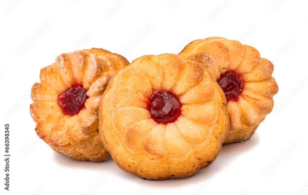 muffins with filling isolated