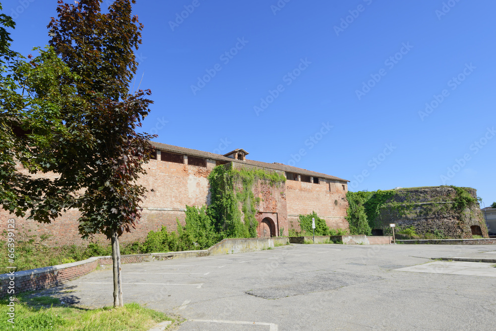 Castle west view, Casale Monferrato, Italy