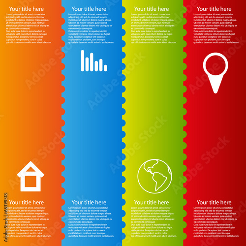 vector infographic color template