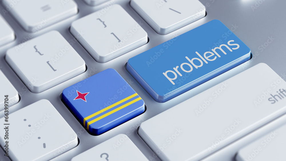 Aruba. Problems Concept Aruba. Problems Concept