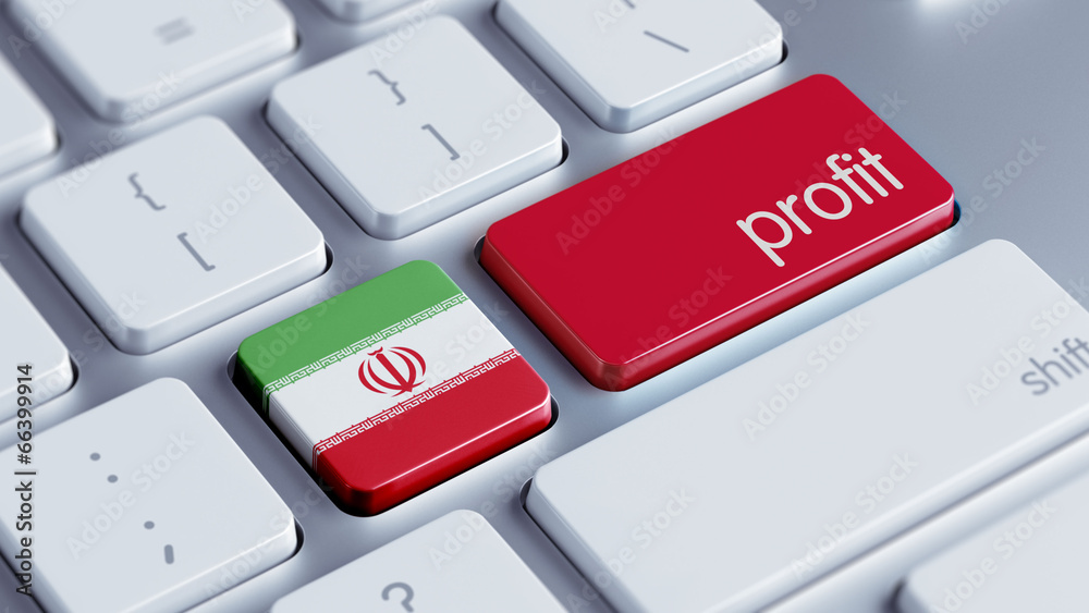 Fototapeta premium Iran Profit Concept.