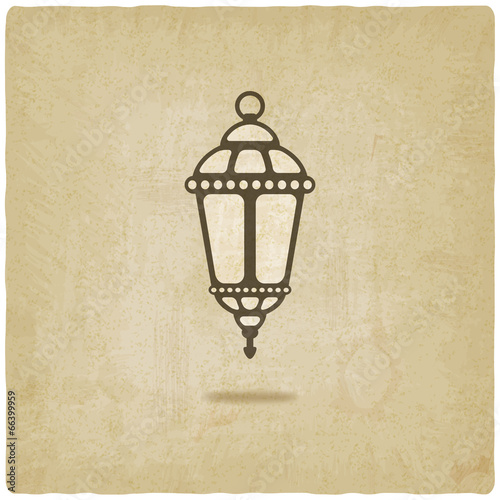 Ramadan lantern old background