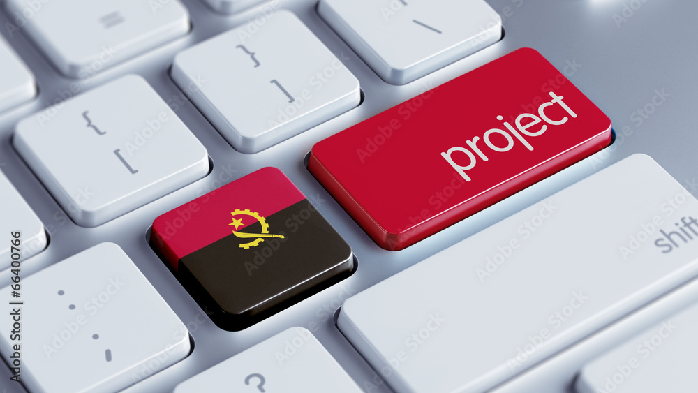 Fototapeta premium Angola Project Concept.