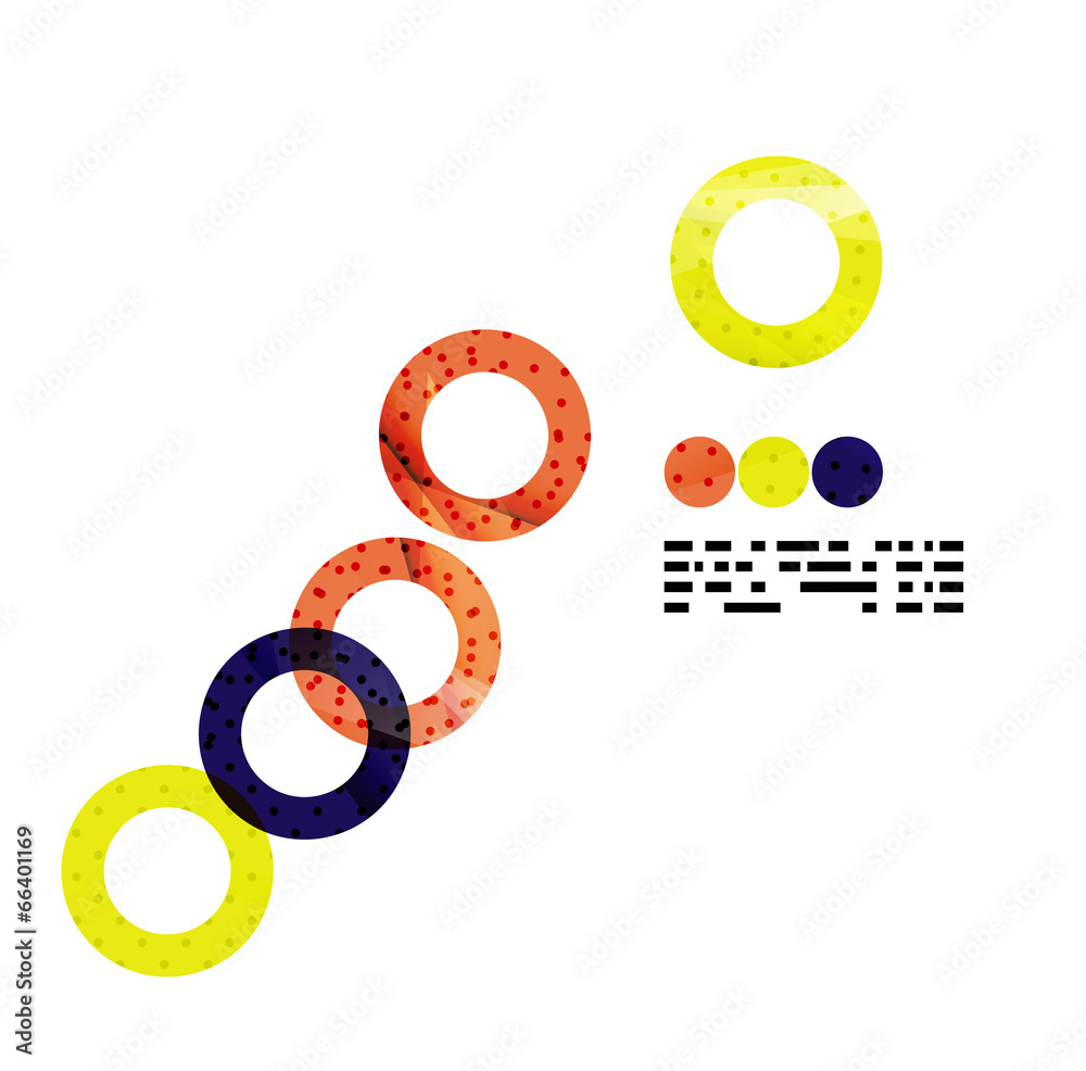 Obraz premium Modern geometrical abstract template on white