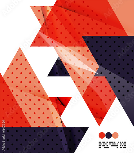 Modern geometrical abstract template on white