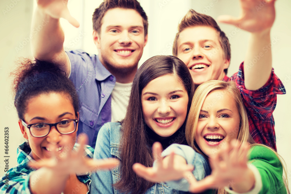 Obraz premium group of students at school