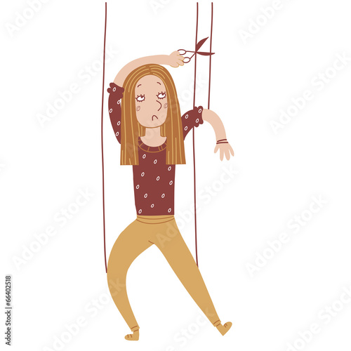 Girl puppet