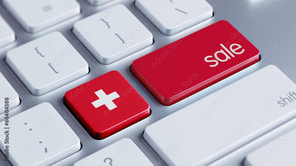 Fototapeta premium Switzerland Sale Concept