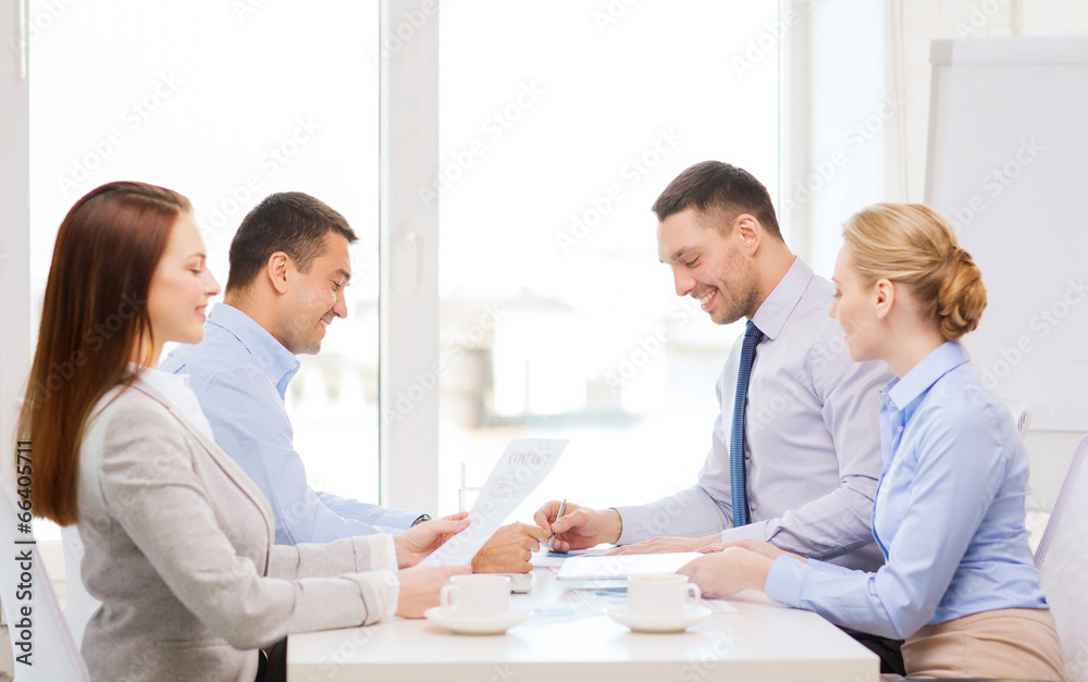 business team having meeting in office business team having meeting in office