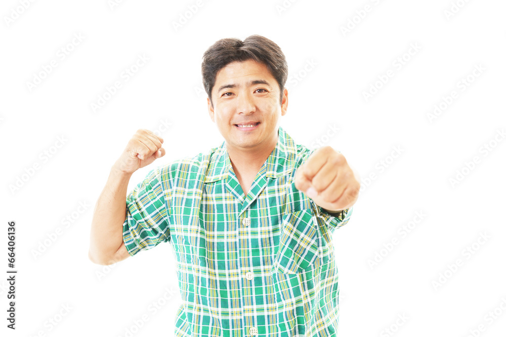 笑顔の男性 笑顔の男性