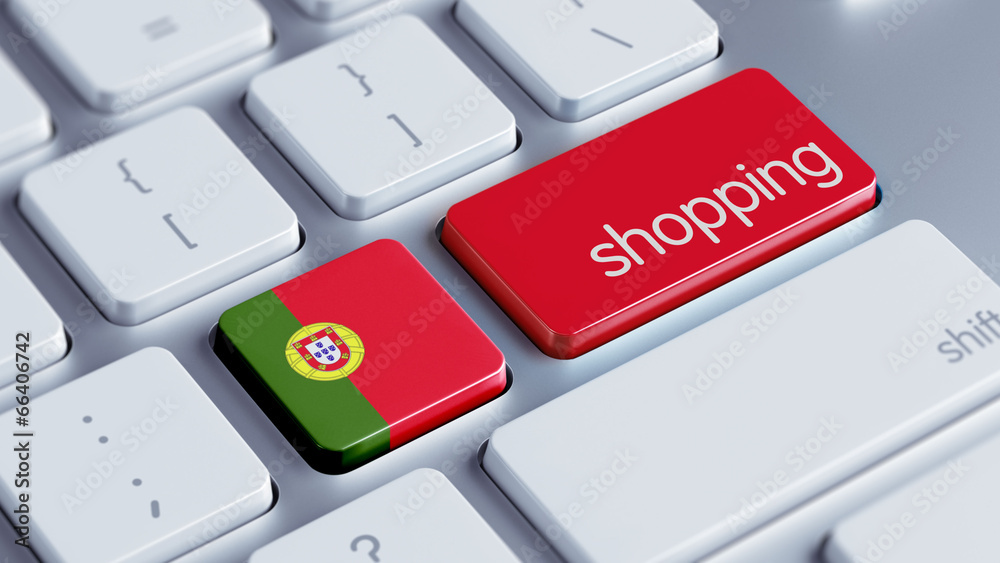 Fototapeta premium Portugal Shopping Concept