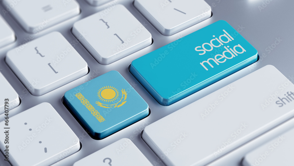 Kazakhstan Social Media Concept Kazakhstan Social Media Concept