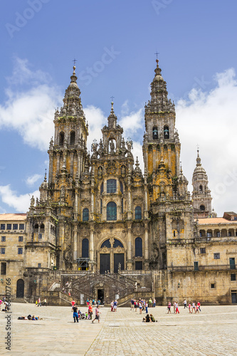 Facade of Santiago cathedral