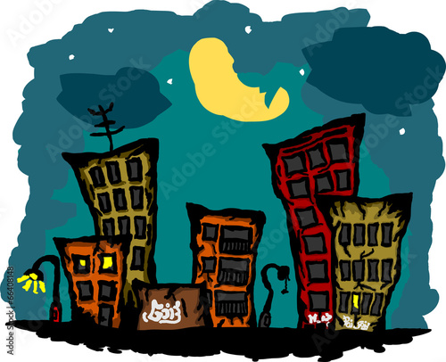 Abandoned town