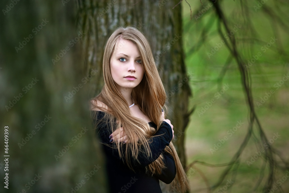 woman in forest woman in forest