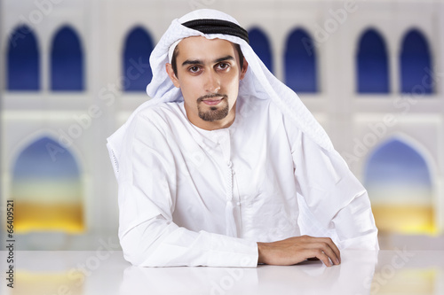 Confident Arab businessman photo