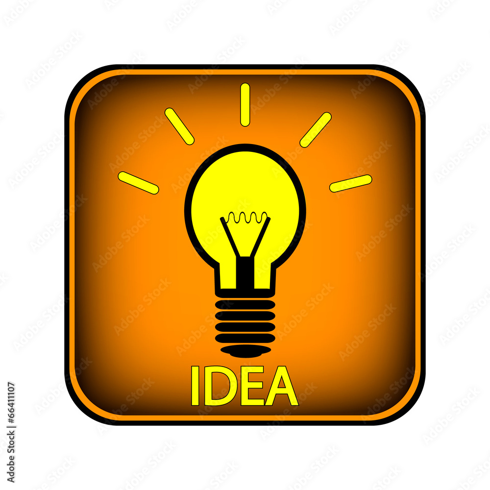 Light bulb button Light bulb button