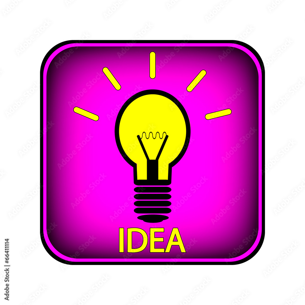 Light bulb button Light bulb button