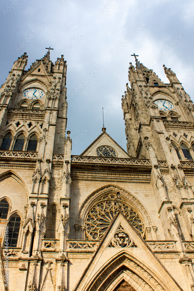Basilica of the National Vow in Quito Ecuador
