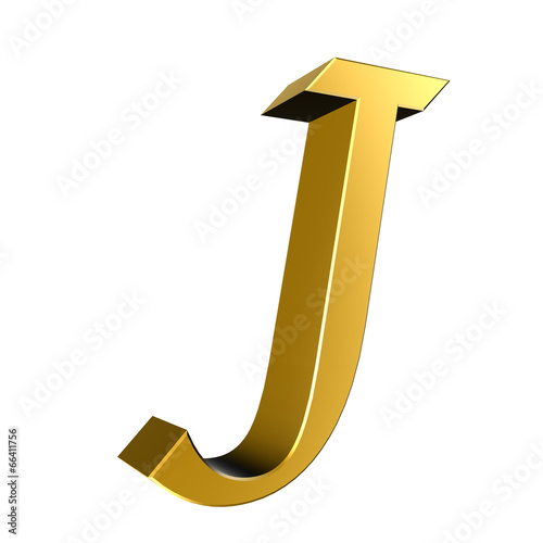 3d letter collection - J