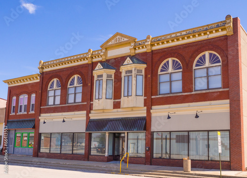 USA main street business small town commercial storefronts