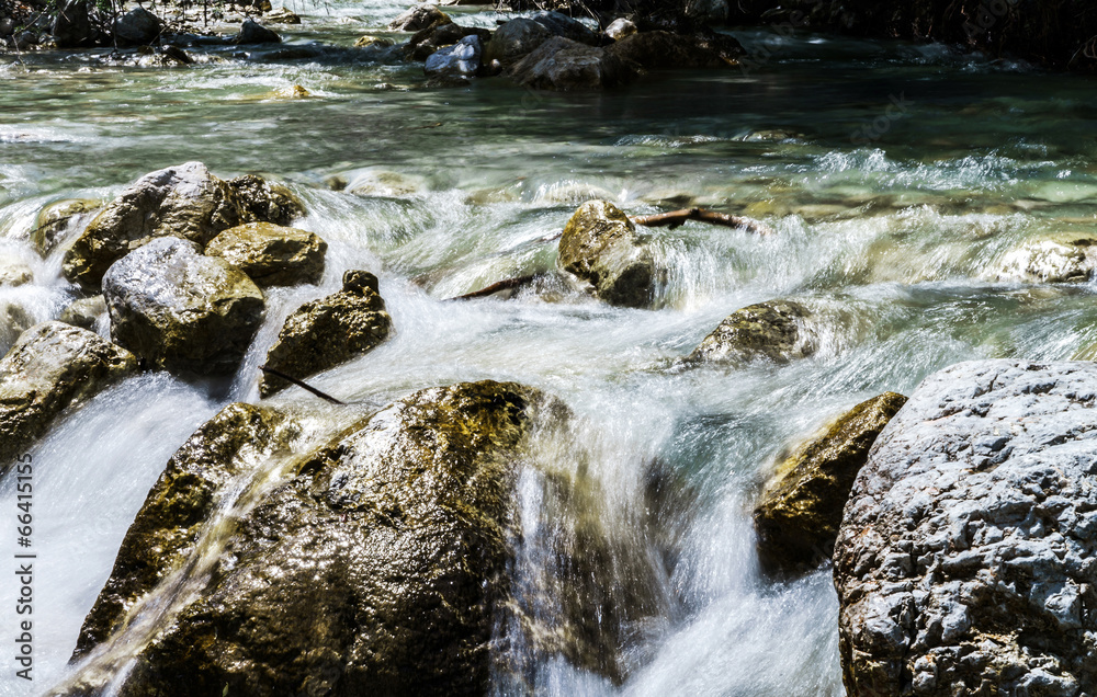 Fast mountains stream Fast mountains stream