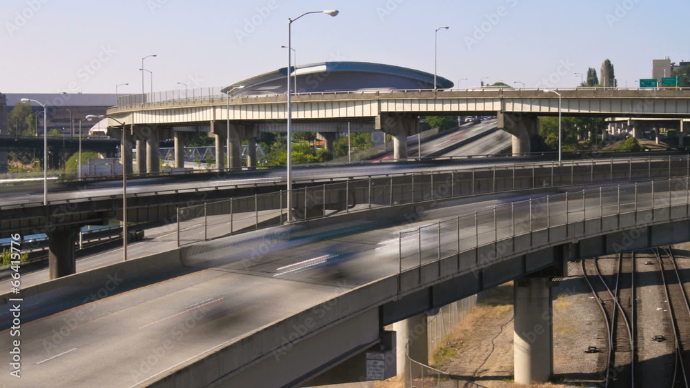 Freeway Traffic Time Lapse Freeway Traffic Time Lapse