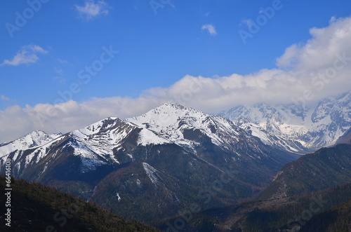 Snow Mountain Range in Yunnan, China