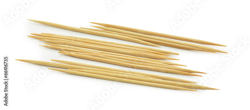 Many of the toothpick on a white background