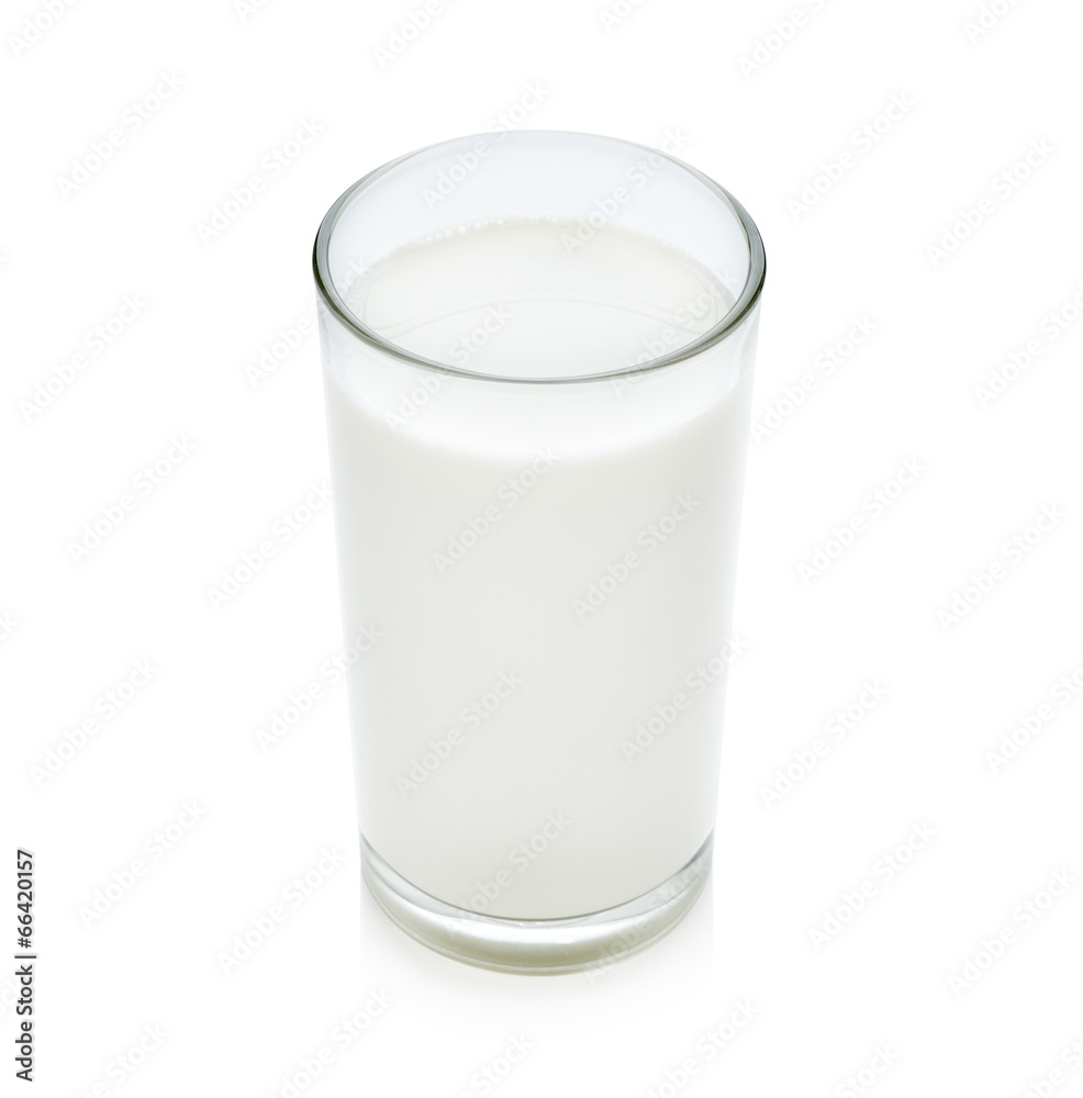 glass of milk isolated on white glass of milk isolated on white