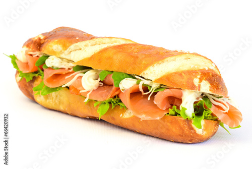 Lachs-Baguette photo