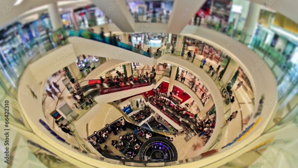 Mall Pedestrian Traffic Time Lapse