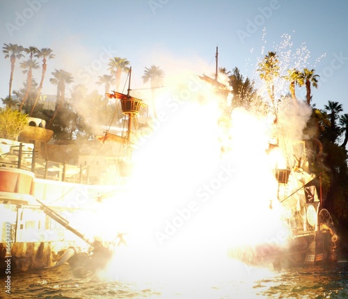 Photography Explosion am Piratenschiff