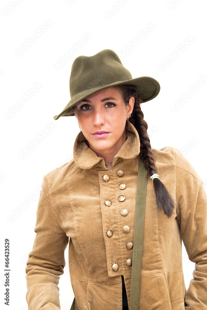 Fototapeta premium Beautiful Woman With Jacket