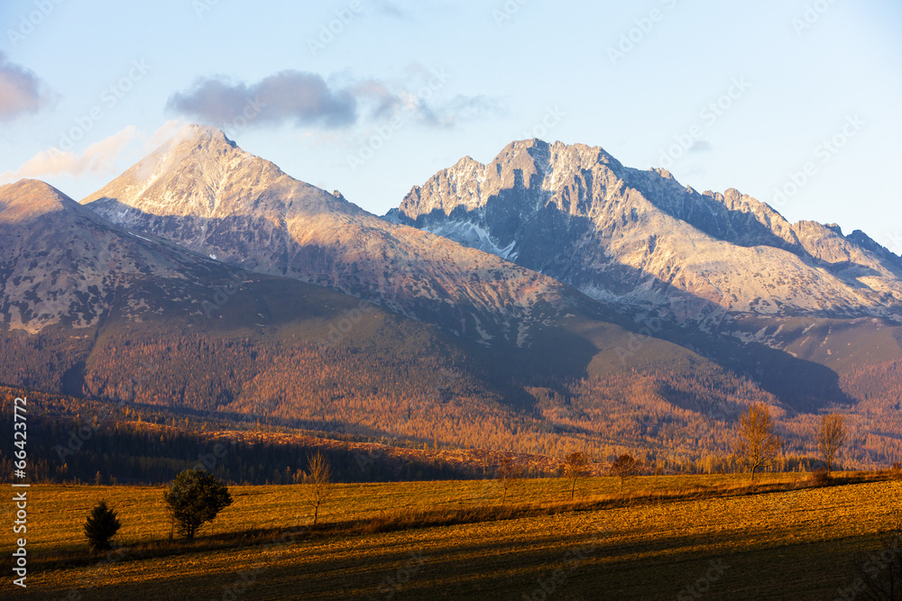 Krivan Mountain and Western part of High Tatras, Slovakia Krivan Mountain and Western part of High Tatras, Slovakia