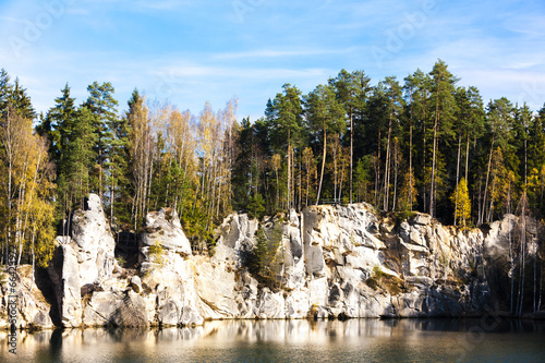 Piskovna lake, Teplice-Adrspach Rocks, Czech Republic photo