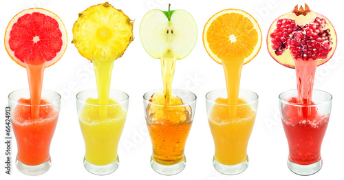 Fototapeta fresh fruit juices