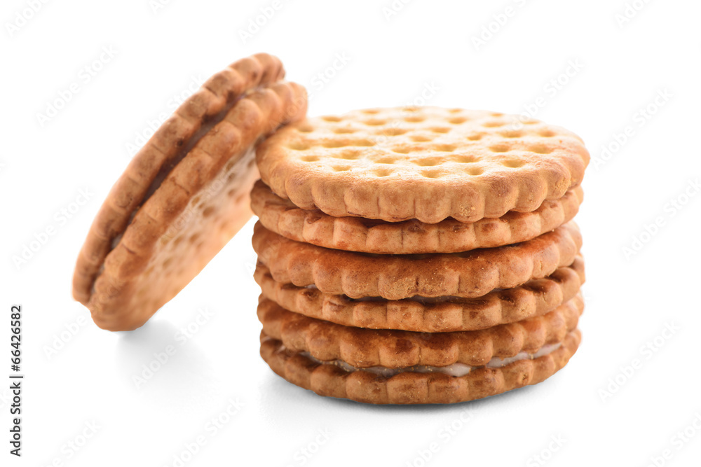 Sandwich biscuits with vanilla filling Sandwich biscuits with vanilla filling