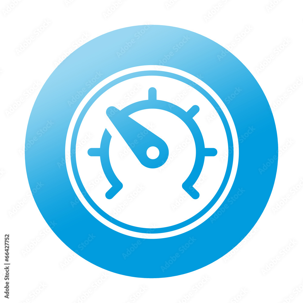 Etiqueta redonda velocimetro