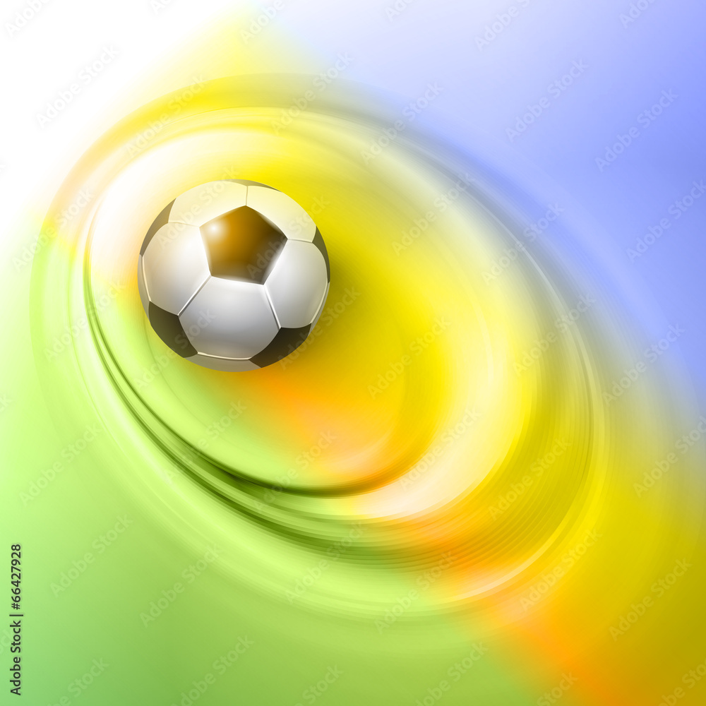 Naklejka premium Creative Soccer Vector Design