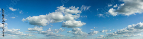 Panoramic composition photo of beautiful cloudy sky © Vira Monastyrska