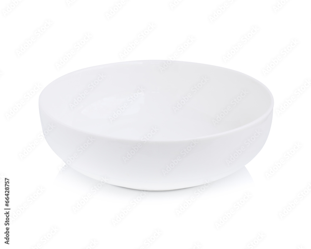 White bowl isolated on white background White bowl isolated on white background