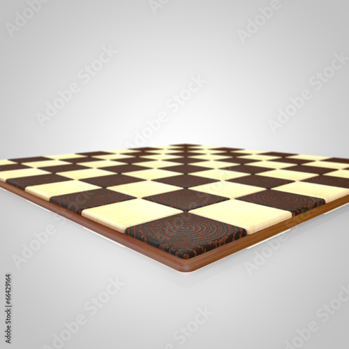 chessboard over white