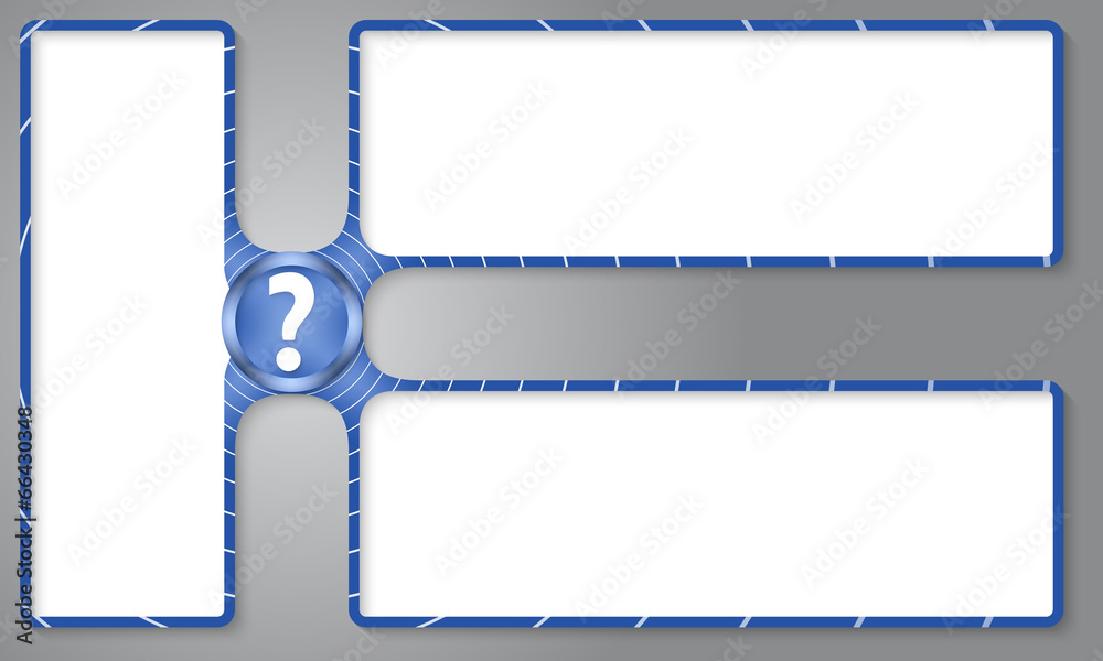 three boxes for entering text with question mark three boxes for entering text with question mark